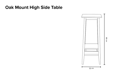 Oak Mount High Side Table