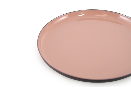 FC Round Enamel Coaster Dusty Pink