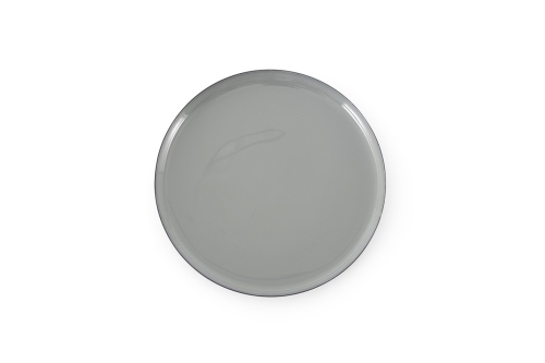 FC Round Enamel Coaster Wild Dove Grey