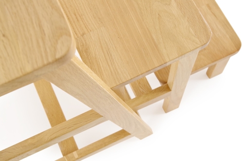 FC Oak Triple Step Stool