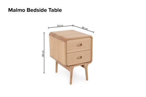 Malmo Bedside Table