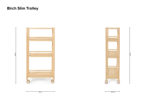 Birch Slim Trolley