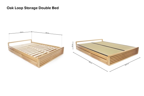 Oak Loop Storage Double Bed