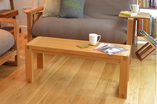 Oak Console Coffee Table