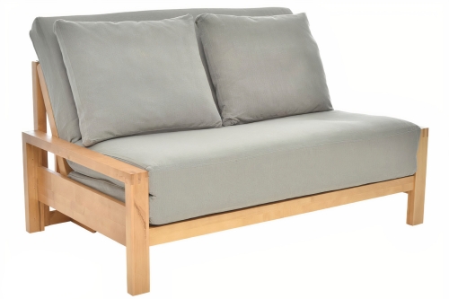 Birch Double Trifold Quad V Panel Futon With Optional Cushions Feb Auto X