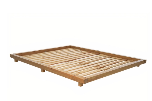 Platform Bed Pine With Elm Stain Frame Only