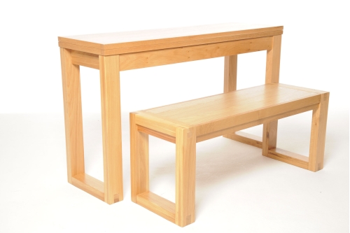 Oak Console Coffee Table