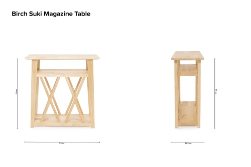 Birch Suki Magazine Table V