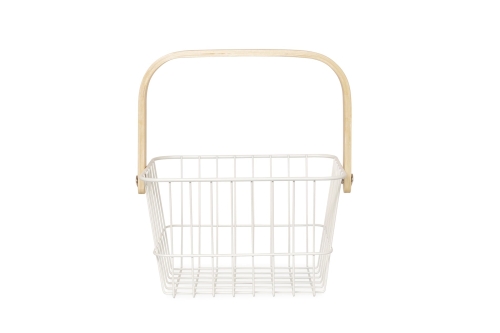 Wire Caddy Basket White