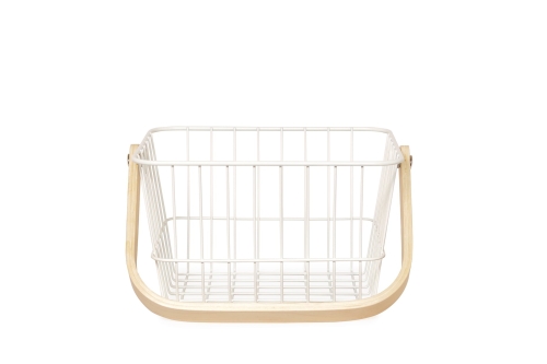 Wire Caddy Basket White