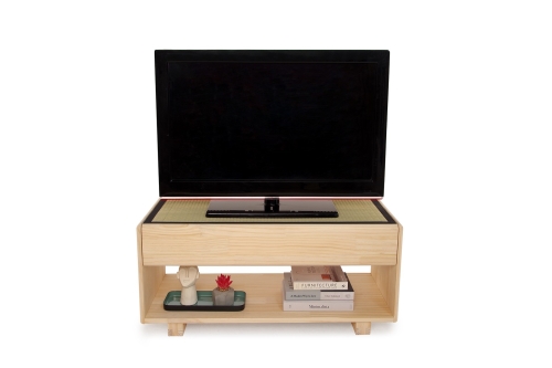 Igusa Pine TV Table