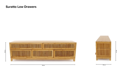 Suratto Low Drawers