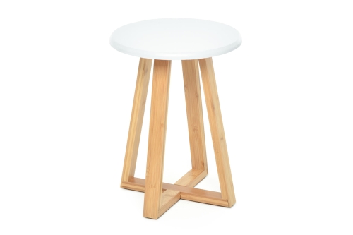 Bamboo Stool White