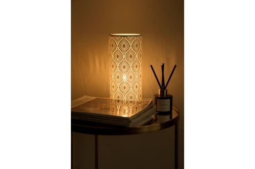 Kashmir Lamp With Wooden Base