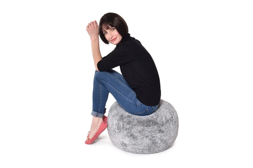 FC Alpine Fur Inflatable Footstool