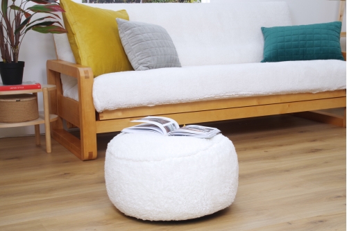 FC Sheepskin Inflatable Footstool