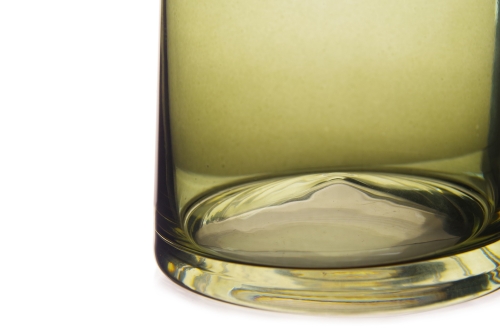 Verona Glass Tumbler (Olive Green)