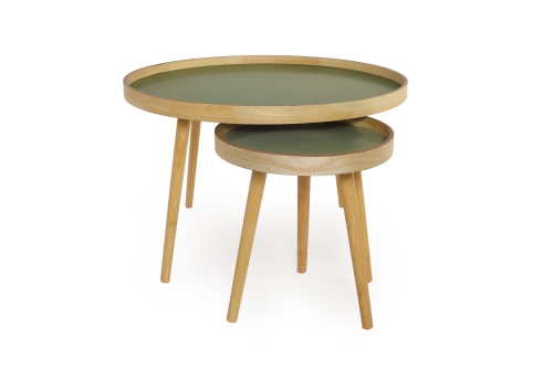 FC Galleon Tables Olive Green Bnqt Z