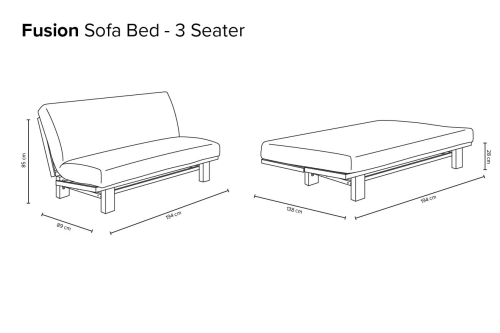 Fusion Three Seater