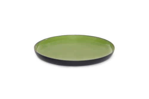 FC Round Enamel Coaster Sea Green