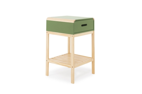 FC Hale Bedside Cabinet Green