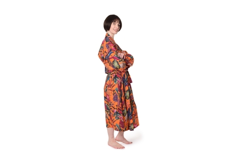 FC Tropical Cotton Bathrobe Mandarin