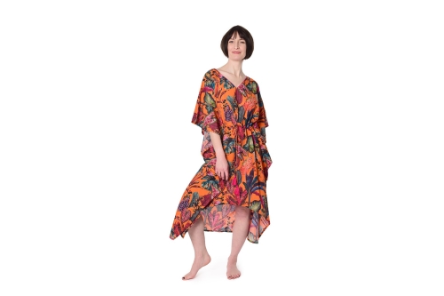 FC Tropical Cotton Kaftan Mandarin