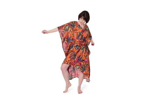 FC Tropical Cotton Kaftan Mandarin