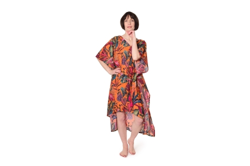 FC Tropical Cotton Kaftan Mandarin Kwph