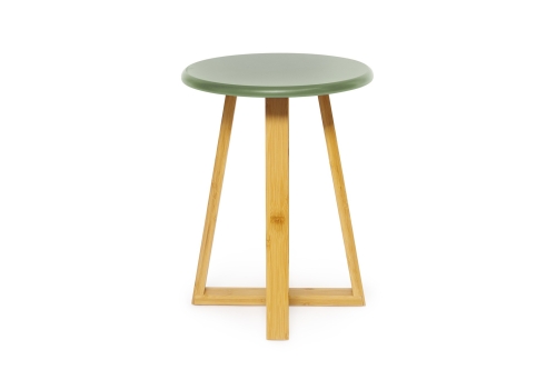 Bamboo MDF Stool Green