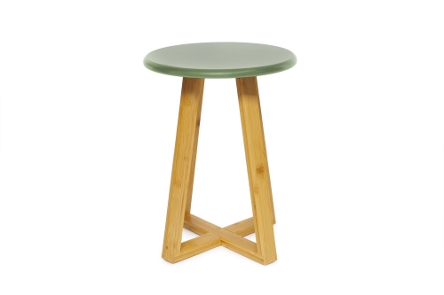 Bamboo MDF Stool Green