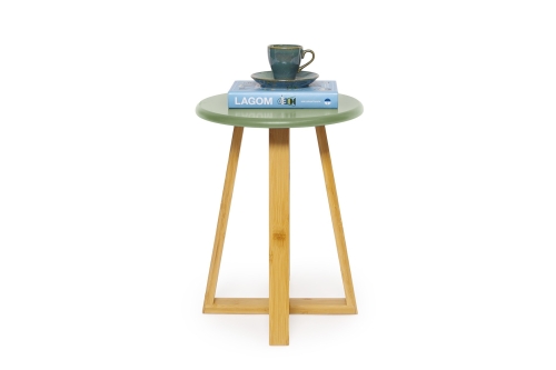 Bamboo MDF Stool Green