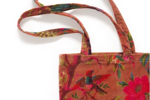 FC Paradise Velvet Tote Terracotta Copy