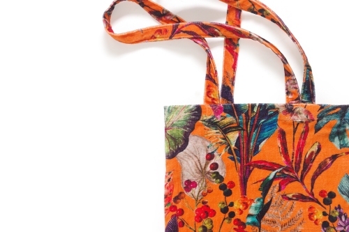 FC Tropical Velvet Tote Mandarin