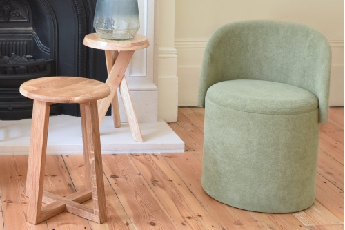 Rialto Stool Evering LS Green E B