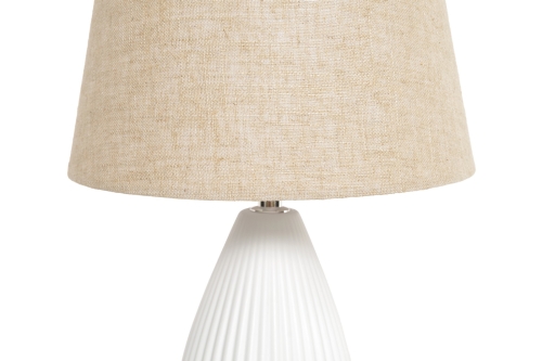 Grace Porcelain & Cotton Lamp