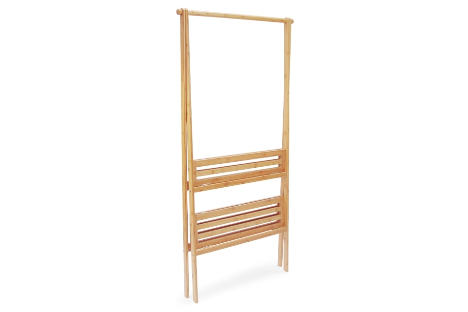 Bamboo 2-Shelf Folding Wardrobe | Futon Company