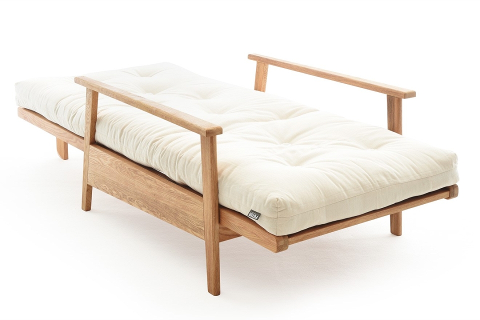 Single Haiku Solid Oak wood Sofa Bed