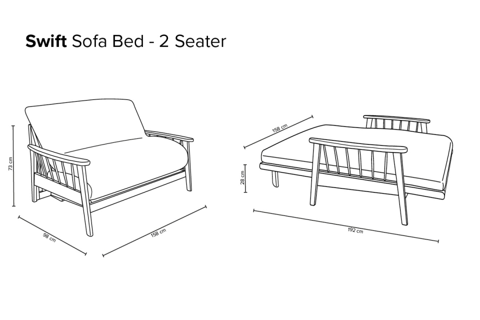 measurements of futon